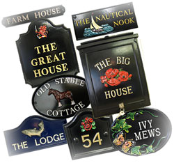 Enhance your home with a traditional sign or post box